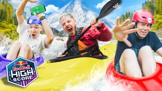 Zocken auf einem reißenden Fluss?! 💦  Avive vs. Filow | Red Bull High Score 🎮