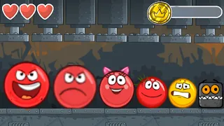 Red Ball 4 - Black Box - All Bosses - Forward to Reverse - Boss Fight - Gameplay Volume 1,2,3,4,5