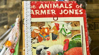 Flip Through of Little Golden Book Junk Journal | The Animals of Farmer Jones