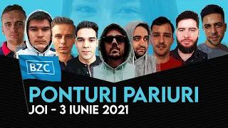 Ponturi pariuri sportive 03.06.2021