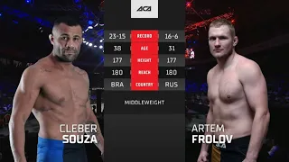 Клебер Соуза vs. Артем Фролов | Cleber Souza vs. Artem Frolov | ACA 162