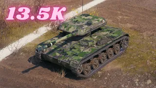 ELC EVEN 90   13.5K Spot Damage  World of Tanks