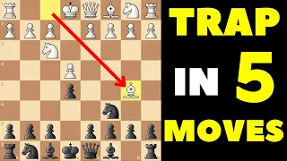 This Ruy Lopez TRAP for Black Wins in 5 Moves!