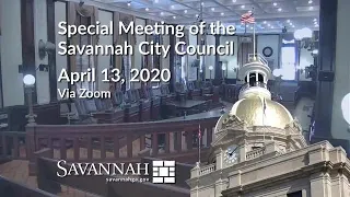 Savannah City Council holds special meeting on COVID-19