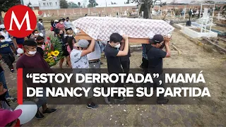 Familia y amigos de Nancy Lezama, víctima de L12, le dan el último adiós