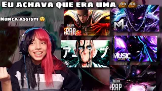 CONHECENDO ONE PUNCH MAN|REACT Rap do SAITAMA Anirap e Duelista | Rap GAROU M4rkim,Duelista e Orion.