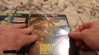 Godzilla King of the Monsters 4k blu ray digital set unboxing video