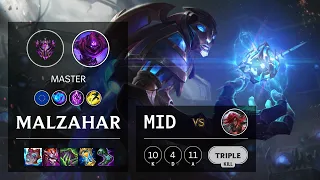 Malzahar Mid vs Katarina - EUW Master Patch 11.21