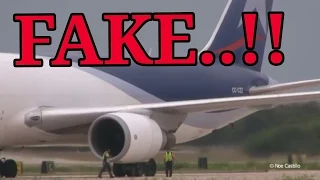 Shocking!! man sucked by Jet engine FAKE!