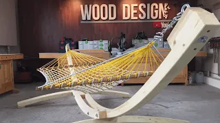 Hammock. How to build a Hammock stand. Woodworking.