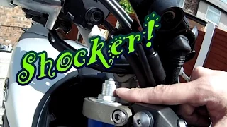 How to setup the Yamaha MT09 / FZ09 front suspension