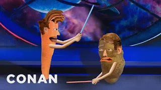 Conan & Andy’s Epic Saber Battle – DIY CONAN | CONAN on TBS
