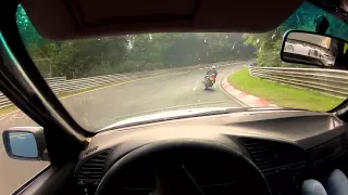 Нюрбургринг веселые воспоминания. Nurburgring funny BMW 325i E36 GoPro.