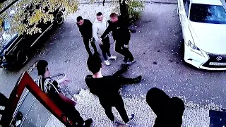 Момент убийства полицейского в ночном клубе в Чите