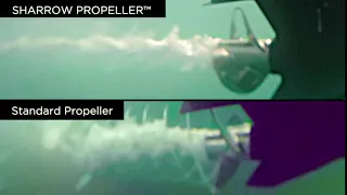 SHARROW PROPELLER™ vs Standard Stainless CAVITATION