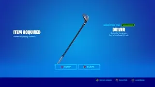 Buying the driver Pickaxe