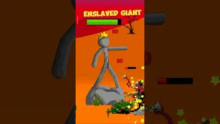 Shadowrath vs Enslaved Giant Animation | Stick War Legacy #viral #short