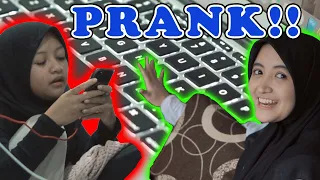 PRANK JUAL LAPTOP ADIK!! BENERAN NGAMBEK