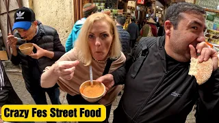 FEZ MOROCCO CRAZY STREET FOOD TOUR WITH LOCALS 🇲🇦