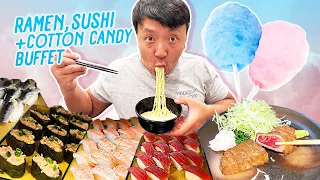All You Can Eat JAPANESE RAMEN, SUSHI & "Make Your Own" COTTON CANDY Buffet