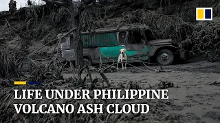 Philippine’s Taal volcano blankets surrounding towns in grey ash