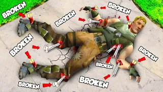 Breaking EVERY BONE As FORTNITE DEFAULT In GTA 5!