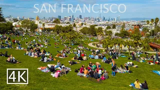 [4K] Dolores Park - San Francisco, California - Walking Tour