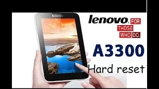 lenovo tablet a3300 hv hard reset