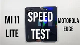 Xiaomi Mi 11 Lite vs Motorola Edge Speed Test