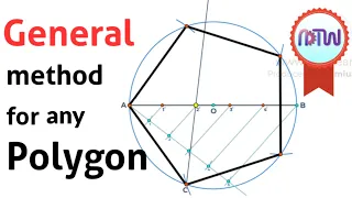 How to Inscribe a Polygon inside a Circle || General Method