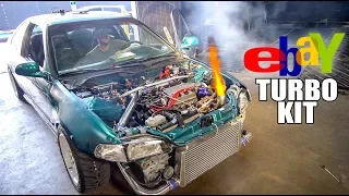 $600 EBAY TURBO CIVIC SHOOTING FLAMES!! (Dyno Day)