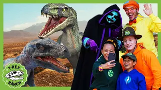 Blippi and Meekah - Action Pack Birthday | T-Rex Ranch Dinosaur Videos