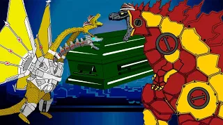 Godzilla Iron Earth vs Mecha King Ghidorah - Coffin Dance Song Megamix (Cover)