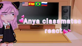 °•Anya classmates react•°[🇺🇲, 🇪🇸, 🇧🇷, 🇷🇺] Mytsuki Stare