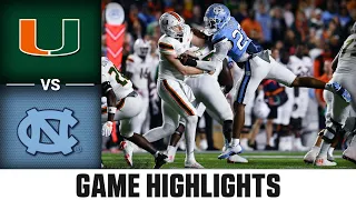 Miami vs. North Carolina Game Highlights | 2023 ACC Football