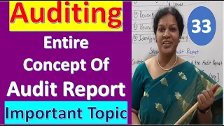 33. "Audit - Report" Entire Concept from Auditing Subject - Important Topic