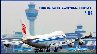 1 Hour Amazing Aircrafts at AMS Schiphol - 4K