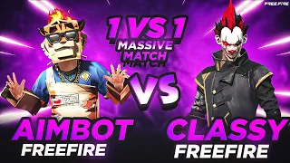 PSYCHO FF VS NXT CHILL X || PAK AIMBOT VS CLASSY FREE FIRE || BEST 1VS1 MATCH EVER