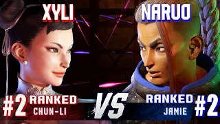 SF6 ▰ XYLI (#2 Ranked Chun-Li) vs NARUO (#2 Ranked Jamie) ▰ Ranked Matches