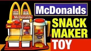 McDonalds Toys Hamburger Maker Playset Vintage McDonald's Snack Food Maker Toy Review by Mike Mozart