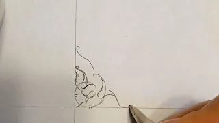 How to design a corner with Lachak/لچک/تذهیب/زرنگاری/Persian illumination tutorials