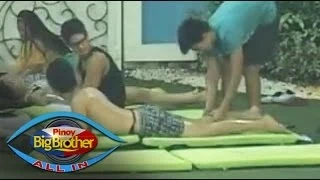 PBB: Joshua, Fifth get a massage from Manolo