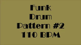 Drum Loops for Practice Funk #2 110bpm