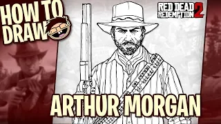 How to Draw ARTHUR MORGAN (Red Dead Redemption 2) | Narrated Easy Step-by-Step Tutorial