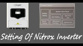 Inverex Nitrox Inverter Complete Setting and Programming In Urdu/हिन्दी