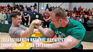 2023 Lithuanian national armwrestling championship  Open category