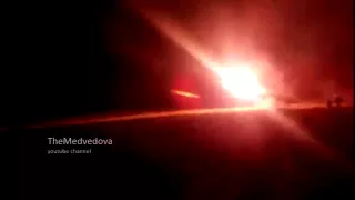 Сенсация    Град сил АТО бьет по ДНР   Ukraine  Ukrainian army BM 21 Grad firing