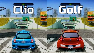 NFS Most Wanted: Renault Clio V6 vs Volkswagen Golf GTI - Drag Race