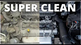 How to SUPER CLEAN your engine bay for CHEAP ! DIRTY to CLEAN in under 10 minutes. 8 EASY steps #rtm