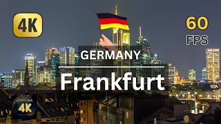 Frankfurt 🇩🇪 in 4K 60 FPS by drone - Financial Hub of Germany